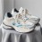 Men's Shoes Seasonal Mesh Breathable Sports Shoes, Versatile Thick-soled Height-increasing Dad Shoes, Light and High-end Grain-blue/gray Niche Trendy Shoes