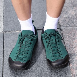 Men'S & Women'S Large Size 48 (EU 12) Heavy-Duty Outdoor Sneakers - Low-Top Lace-Up Round Toe, Arch Support & Cushioned Insole, All-Terrain Traction Rubber Sole, /Green Camo - Unisex Casual & Formal Shoes for Hiking, Casual Attire, Large Feet
