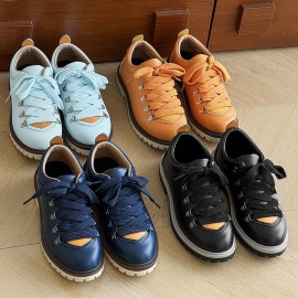 Men'S Casual Sports Shoes | Lace Up Low Top Lightweight Breathable Versatile Sneakers for, Upper and Sole, PVC Inner, Round Toe