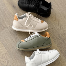Men's Low-Top Sneakers Bread Shoes - Upper & Sole, Lace-Up Round Toe Casual - Versatile Bread-Color (//) for Casual Attire - Comfortable Bread Style Shoes for Men