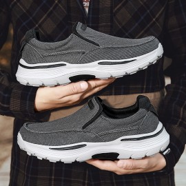 Men'S Canvas Shoes Thick Sole Slip-On Lazy Shoes | Comfortable and Stylish, Ideal for Everyday Wear