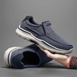 Men'S Canvas Shoes Thick Sole Slip-On Lazy Shoes | Comfortable and Stylish, Ideal for Everyday Wear