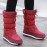 Winter New Thickened Fleece Drawstring Warm Locking Snow Boots for Women High Quality Non-Slip Outdoor Fishing Long Boots Height Increasing Shoes Plus Size Women's Shoes