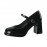 [sneakers] New Style Small Shoes | Thick Sole Single Strap Retro High Heels Women'S Shoes with PVC Upper, Fabric Insole, and Rubber Sole