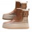 Women's Winter Warm Fleece-Lined Short Snow Boots with Height Increase, Thick Non-Slip PVC Sole & Upper - Round Toe Casual Weather Boots for Ice, Snow, and Daily Use (Zipper Closure)