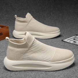 New Summer Versatile Fashionable Men'S Shoes | Niche and Unique, Upper, Rubber Sole, Fabric Insole, Slip-On Closure, Round Toe, Low Top Design