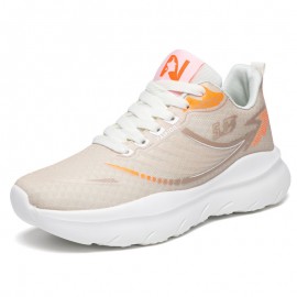 Sports Shoes Mesh Running Shoes Men'S | Same Style Trendy Color Matching, Thick Sole, Breathable, Mid-Top Design, All-Season
