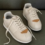 Men's Low-Top Sneakers Bread Shoes - Upper & Sole, Lace-Up Round Toe Casual - Versatile Bread-Color (//) for Casual Attire - Comfortable Bread Style Shoes for Men