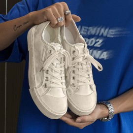 Trendy Canvas Sneakers for Students with a Versatile Korean Style