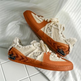 Versatile Vulcanized Canvas Sneakers in a Korean Style for All Seasons