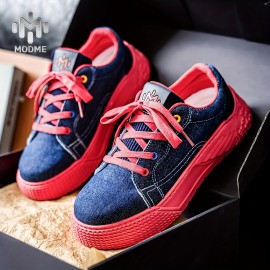 Women'S Casual Sneakers | Stylish Multi Color Board Shoes, Comfortable Daily Wear, Fashion Lace Up, Lightweight Breathable, Non Slip Sole, Versatile Retro Design, All Match Outfit, Chic Walking Shoes, Classic Ladies Sneakers, Trendy Contrast Detail
