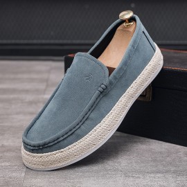 Men'S Slip-On Casual Shoes | Canvas Upper, Rubber Sole, Fabric Insole, Solid Color, Low Top - yexingman